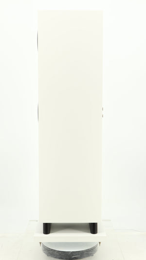 Right side view of a used Proac Response DT8 Floorstanding Speaker in a white finish
