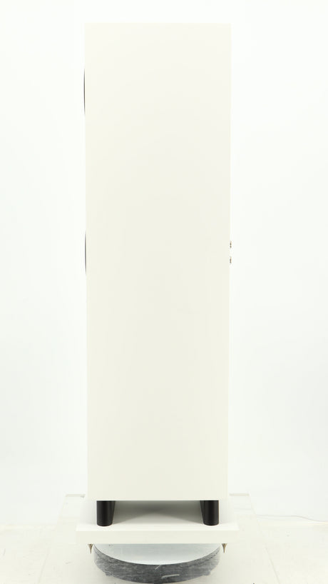 Right side view of a used Proac Response DT8 Floorstanding Speaker in a white finish