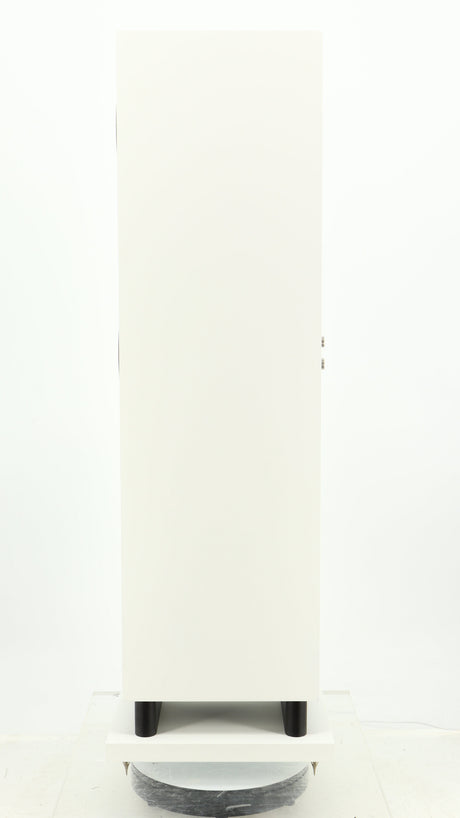 Right side view of a used Proac Response DT8 Floorstanding Speaker in a white finish