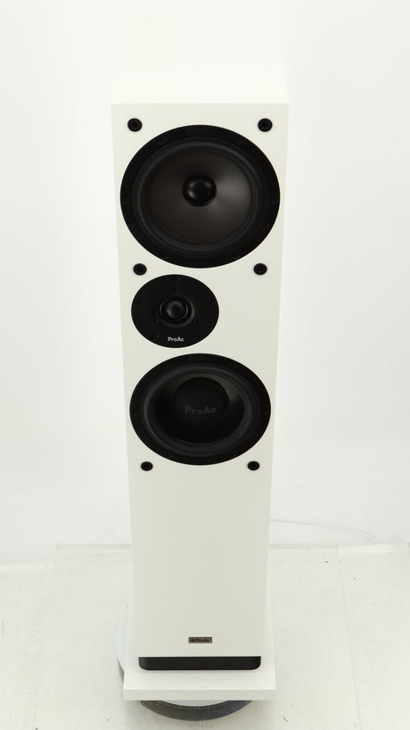 Top of a used Proac Response DT8 Floorstanding Speaker in a white finish