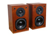 Front view of a Proac Tablette Ten Standmount Speakers in a mahogany finish