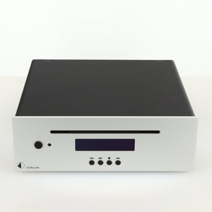 Front view of a used Project CD Box DS in a silver finish