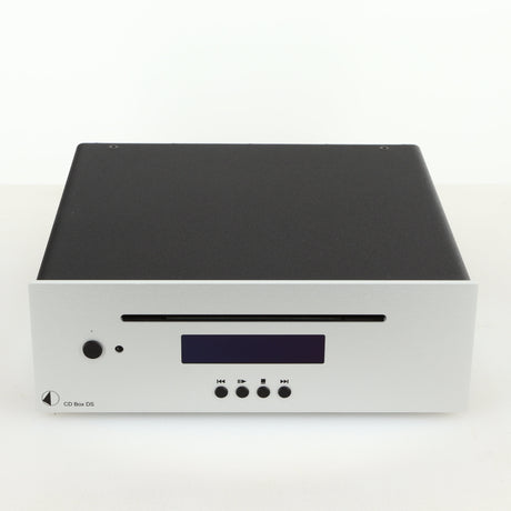 Front view of a used Project CD Box DS in a silver finish