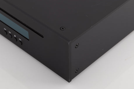 Front right corner of a used Project CD Box DS3 CD Player in a Black finish