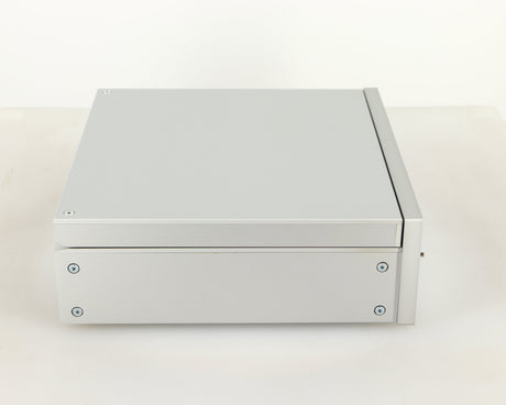 Left side view of a used Project CD Box RS2 T CD Transport in a silver finish