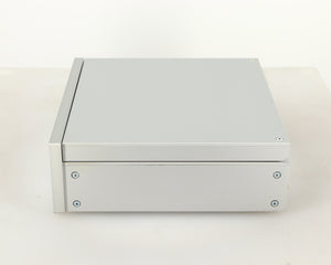 Right side view of a used Project CD Box RS2 T CD Transport in a silver finish