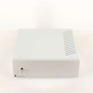 Top of a used Project Power Box RS Uni-1-Way Power Supply in a silver finish