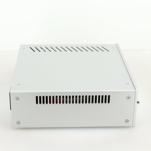 Left side view of a used Project Powerbox DS2 in a silver finish