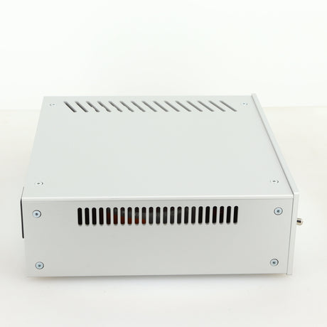 Left side view of a used Project Powerbox DS2 in a silver finish
