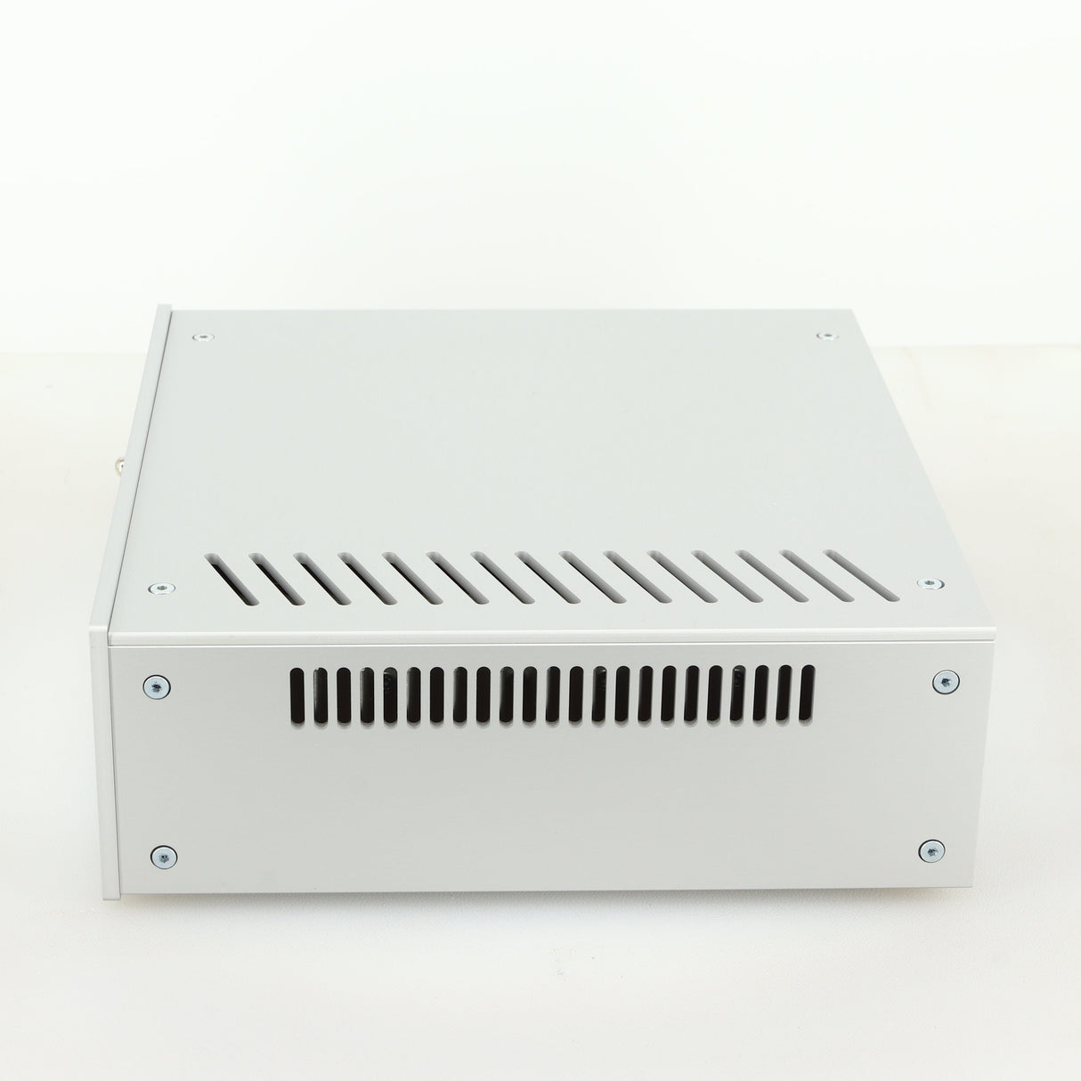 Right side view of a used Project Powerbox DS2 in a silver finish