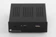 Front view of a used Project Streambox S2 Ultra Network Streamer in a Black finish showing USB Input