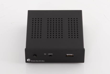 Top of a used Project Streambox S2 Ultra Network Streamer in a Black finish