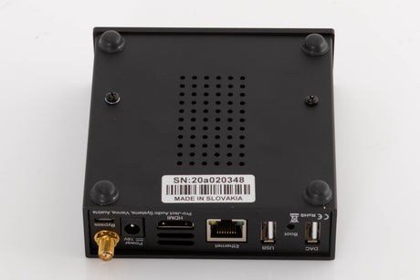 Underside of a used Project Streambox S2 Ultra Network Streamer in a Black finish