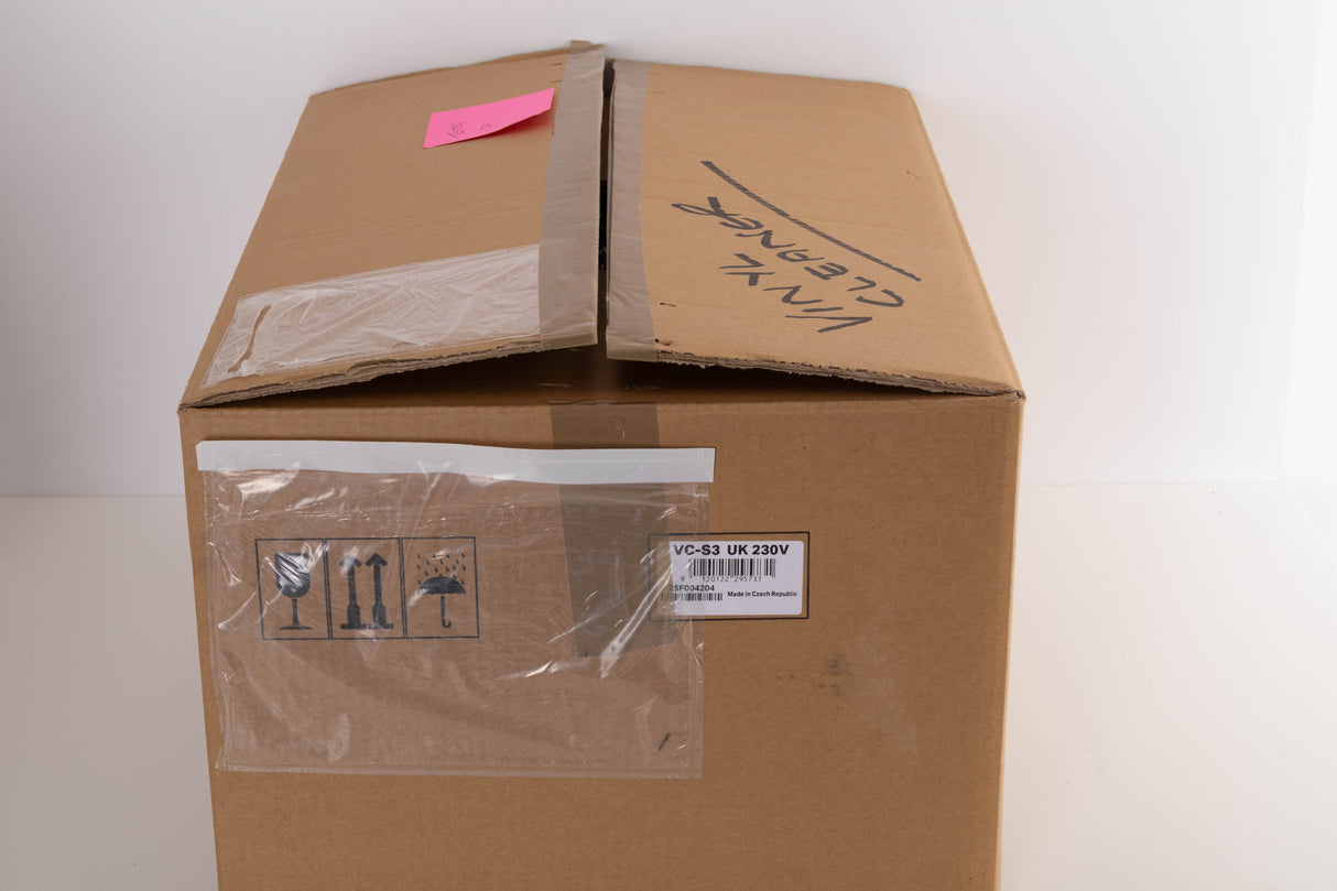 Box for a used Project VC-S3 Record Cleaning Machine in a Silver finish