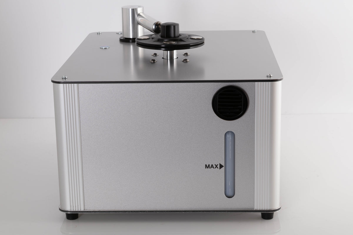Left side view of a used Project VC-S3 Record Cleaning Machine in a Silver finish