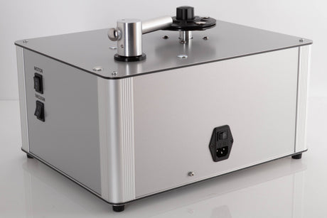 Rear right corner of a used Project VC-S3 Record Cleaning Machine in a Silver finish