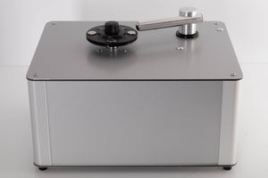 Top of a used Project VC-S3 Record Cleaning Machine in a Silver finish