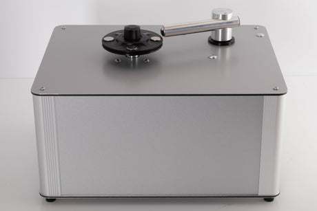 Top of a used Project VC-S3 Record Cleaning Machine in a Silver finish