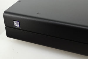 Close up view of a used PS Audio Stellar Strata Mk1 Integrated Amplifier in black finish 