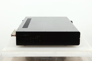 Side view of a used PS Audio Stellar Strata Mk1 Integrated Amplifier in black finish 
