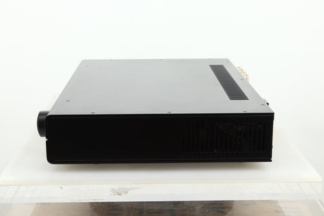 Side view of a used PS Audio Stellar Strata Mk1 Integrated Amplifier in black finish 