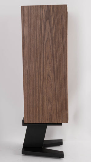 Left side view of a used PSB Passif-50 Anniversary Edition Standmount Speaker in a Walnut finish