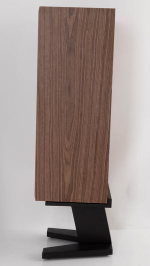 Right side view of a used PSB Passif-50 Anniversary Edition Standmount Speaker in a Walnut finish