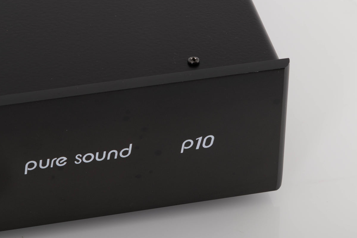 Close up view of a used Puresound P-10 Phonostage