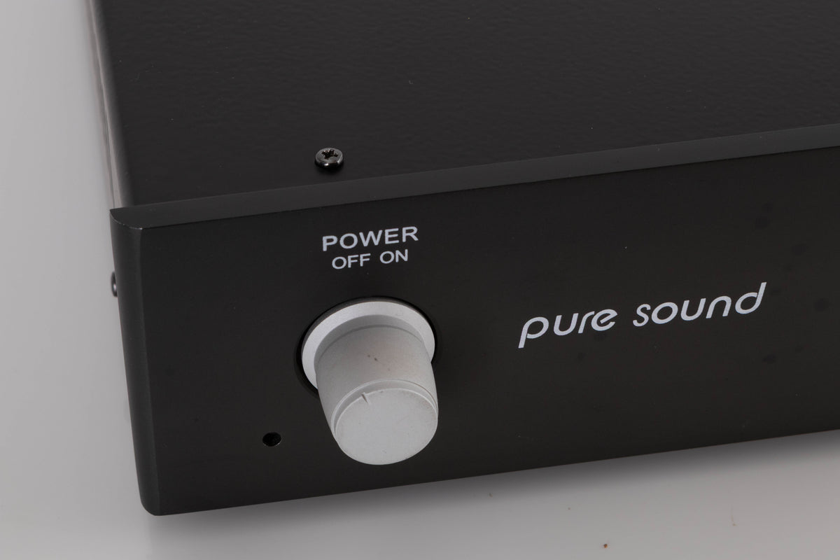 Close up view of a used Puresound P-10 Phonostage