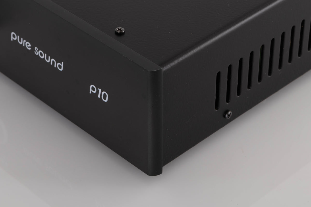 Front right corner view of a used Puresound P-10 Phonostage