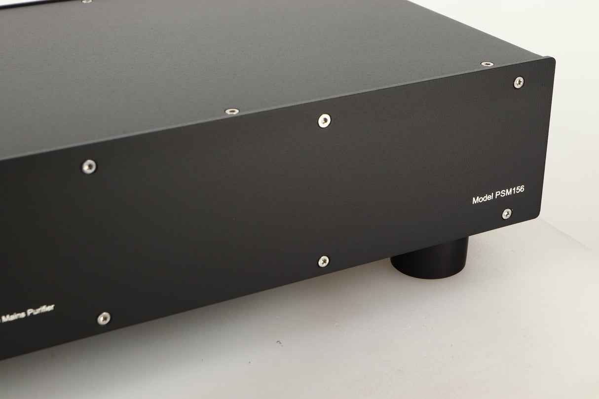 Close up view of a used Puritan Audio Laboratories PSM156 Studio Master Mains Purifier