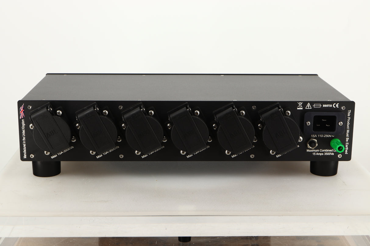 Rear view of a used Puritan Audio Laboratories PSM156 Studio Master Mains Purifier