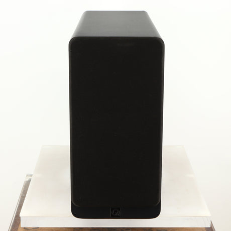 Front view of a used Q Acoustics 2070si Subwoofer in a black finish showing Grille