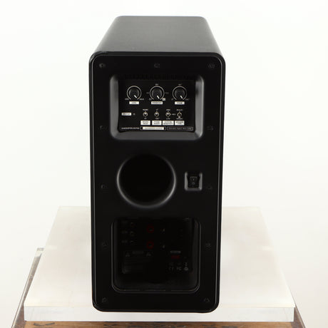 Rear view of a used Q Acoustics 2070si Subwoofer in a black finish