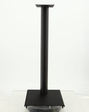 Front view of a used Q Acoustics 3000 Series Speaker Stands (3010) in a black finish