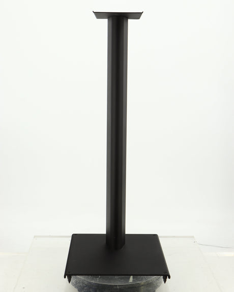 Front view of a used Q Acoustics 3000 Series Speaker Stands (3010) in a black finish