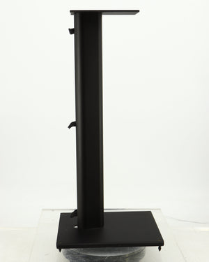 Left side view of a used Q Acoustics 3000 Series Speaker Stands (3010) in a black finish