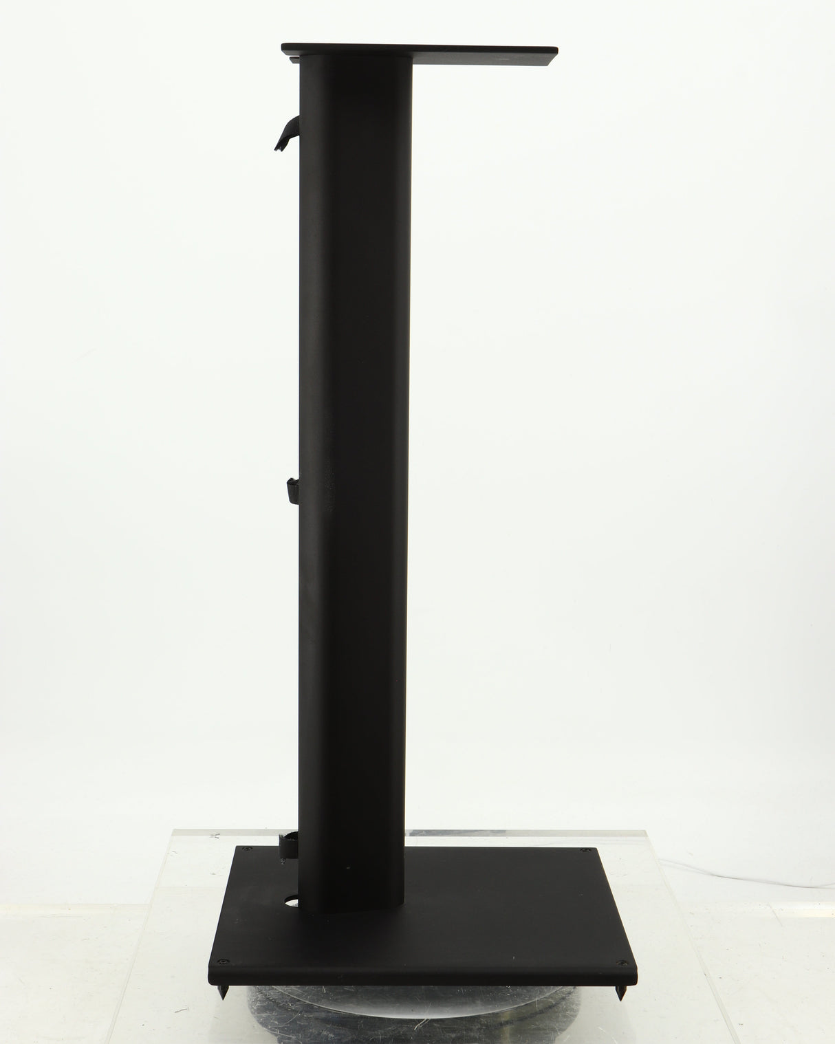 Left side view of a used Q Acoustics 3000 Series Speaker Stands (3010) in a black finish
