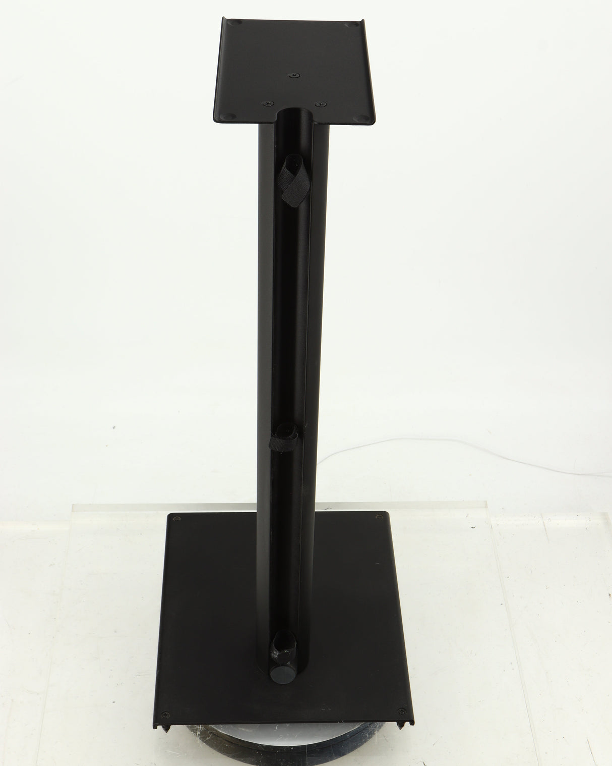 Top of a used Q Acoustics 3000 Series Speaker Stands (3010) in a black finish showing rear