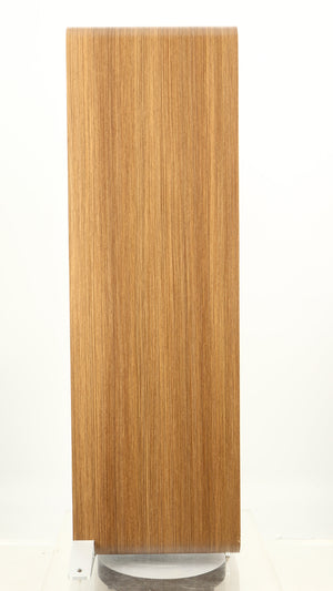 Left side of a used Q Acoustics 5050 Floorstanding Speaker in an oak finish