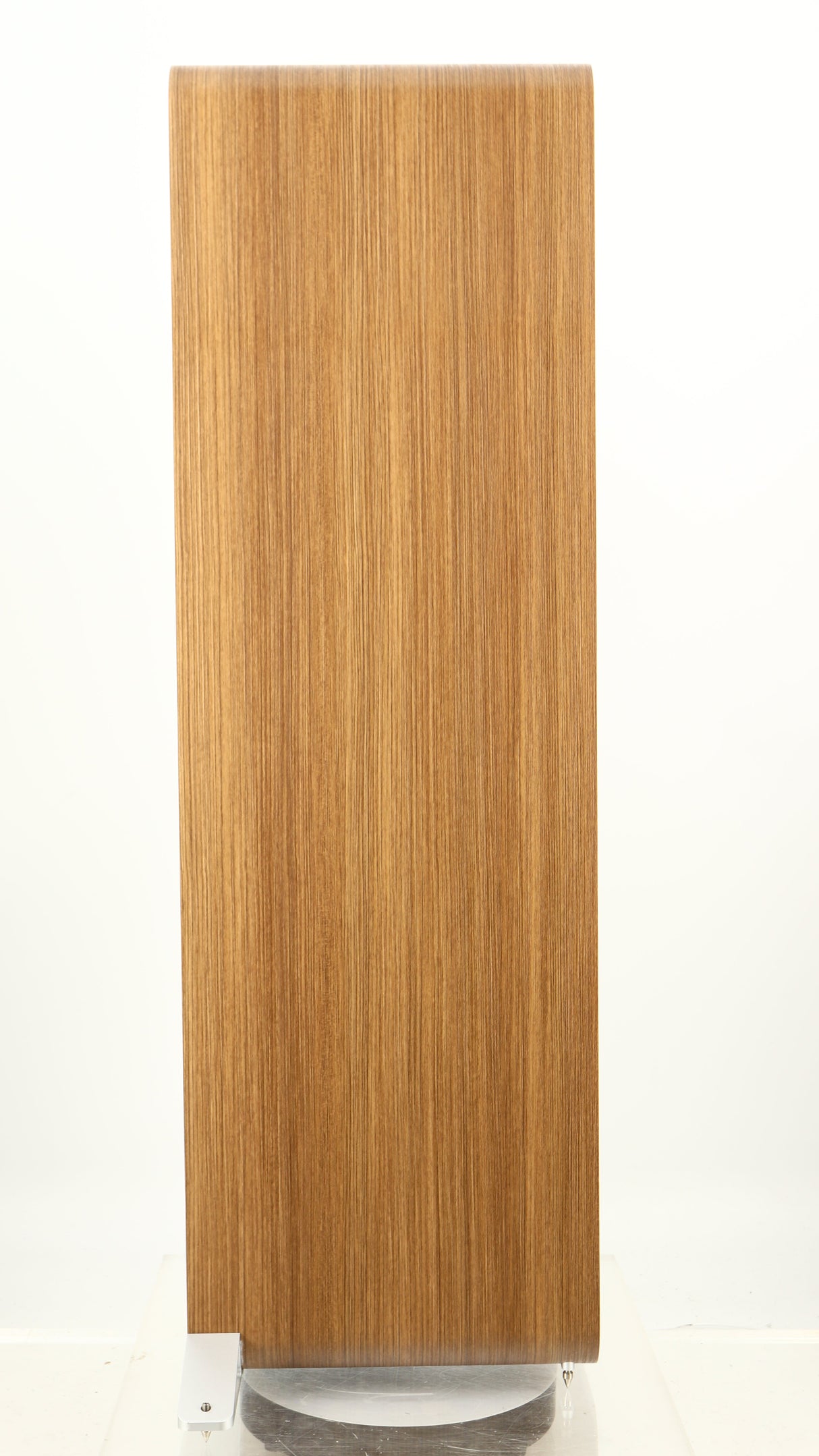 Left side of a used Q Acoustics 5050 Floorstanding Speaker in an oak finish