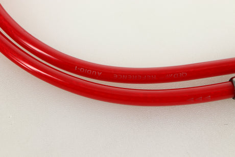 Close up view of a used pair of QED Reference Audio 1 RCA Interconnect 0.5m 