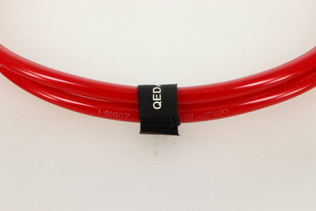 Close up view of a used pair of QED Reference Audio 1 RCA Interconnect 0.5m 