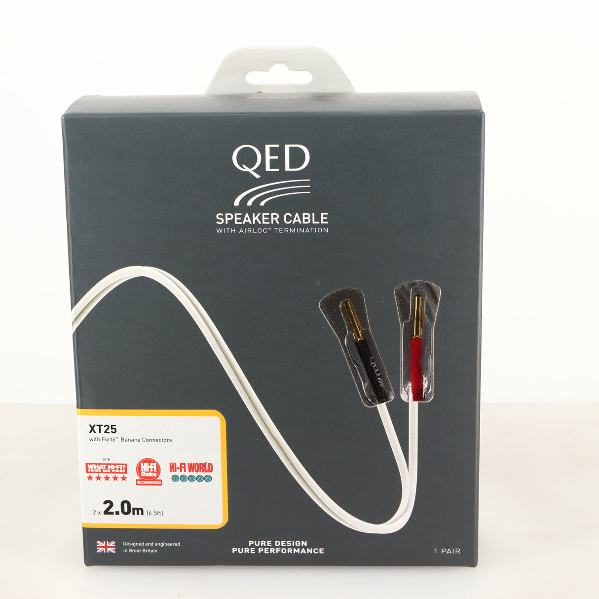 Box for QED XT25 Speaker Cables 2.0m Pair