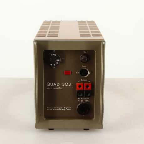 Rear view of a used Quad 303 Power Amplifier