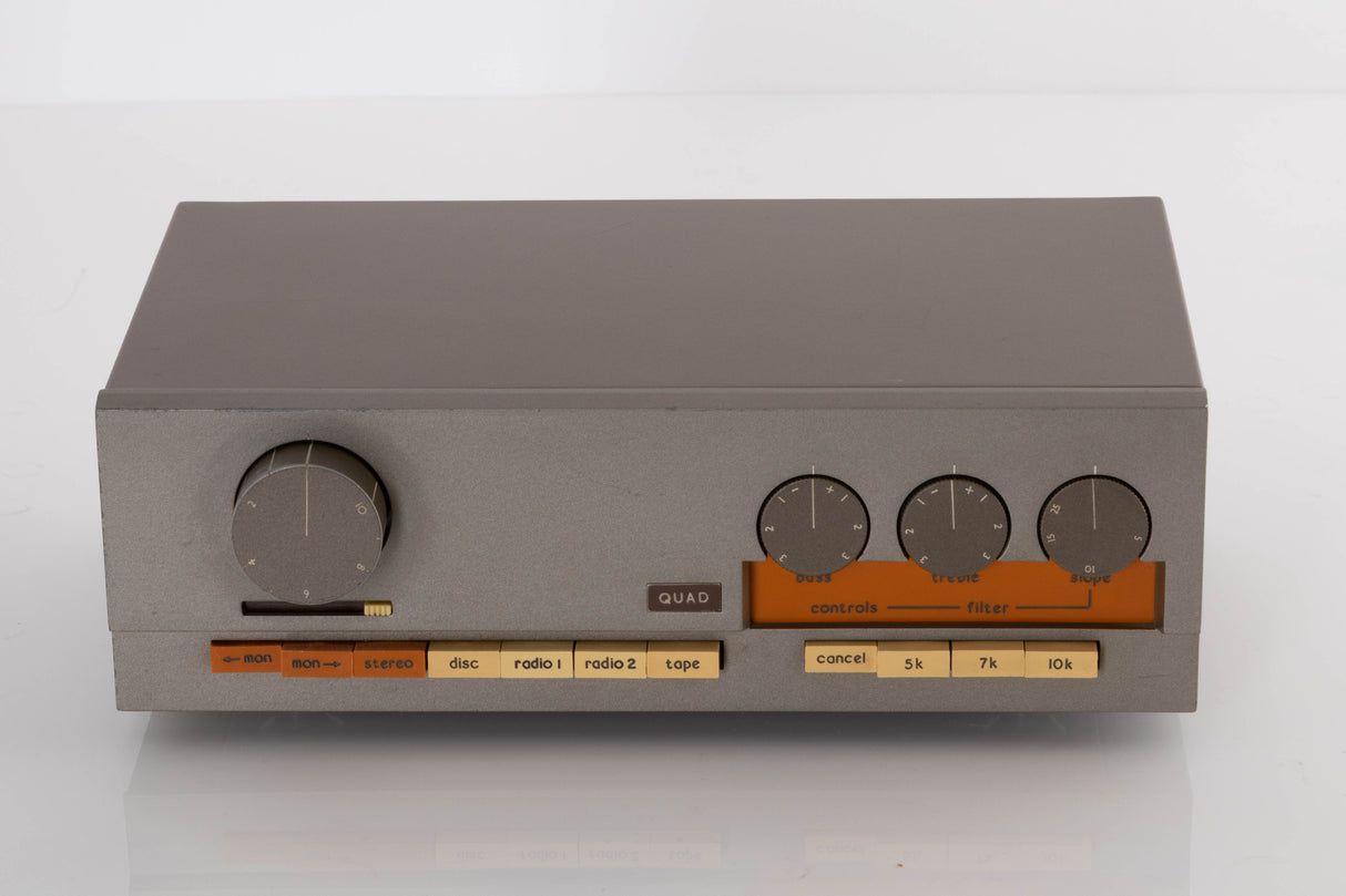 Front view of a used Quad 33 Pre Amplifier (Modified)