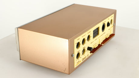 Rear right corner of a used Quad 33 Pre Amplifier