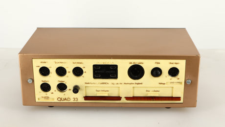 Rear view of a used Quad 33 Pre Amplifier