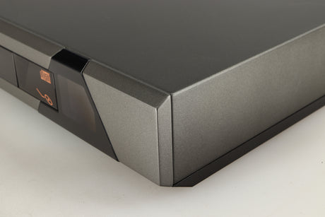 Front right corner of a used Quad 67 CD Player