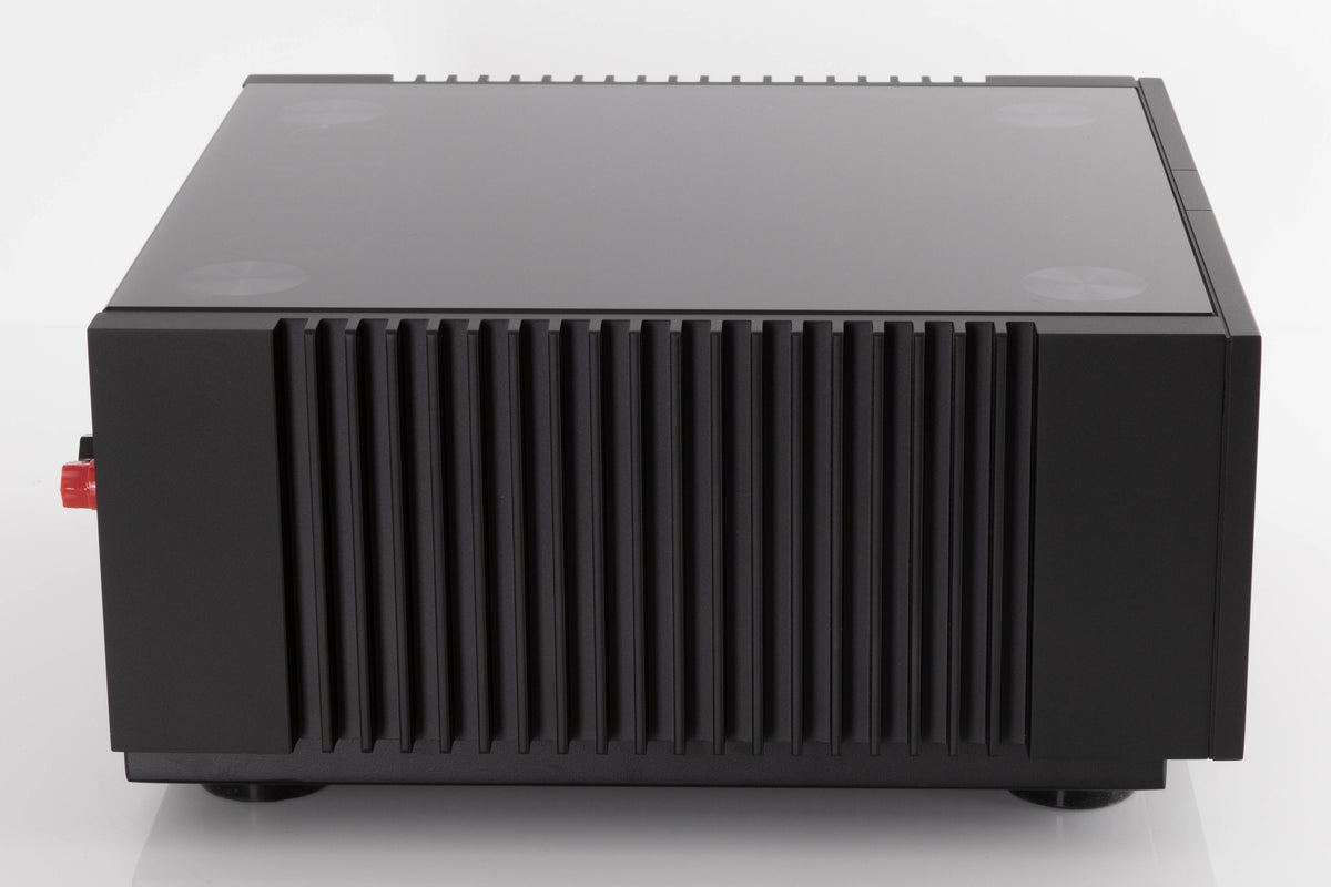 Left side view of a used Quad Artera Stereo Power Amplifier in a Black finish